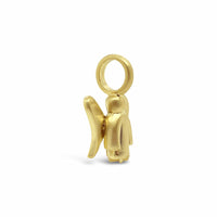 large gold angel pendant