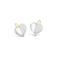 large heart dangle earrings