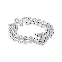 sterling silver ladybug bracelet