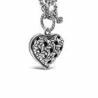 large puffed heart pendant