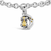 crescent moon necklace silver