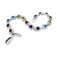 rainbow gemstone bracelet