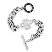 silver cross bracelet