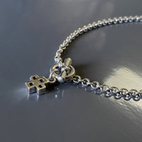 silver cross necklace