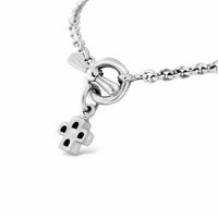 silver cross necklace