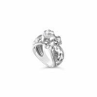 sterling silver frog ring
