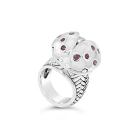sterling silver ladybug ring