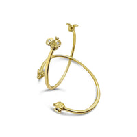 small gold bee bangles with bees