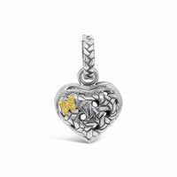 small puffed heart pendant