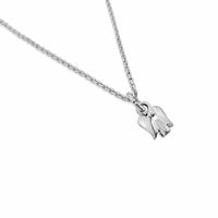 small silver angel necklace
