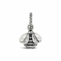 sterling silver bee pendant