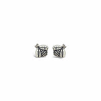 sterling silver bee earrings