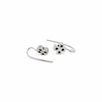 sterling silver cross dangle earrings