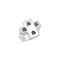 sterling silver cross ring
