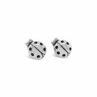sterling silver ladybug earrings