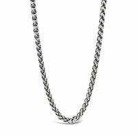 sterling silver wheat chain necklace