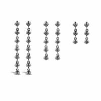swarm bee earrings silver lengths