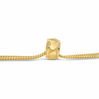 tiny heart slide pendant gold