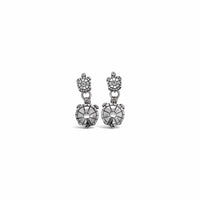 turtle drop earrings with diamonds