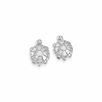 sterling silver turtle earrings