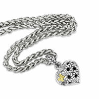 woven heart necklace