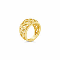 18k gold dome ring