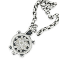 Mother Of Pearl Pendant Silver Grandé Turtle Pendant