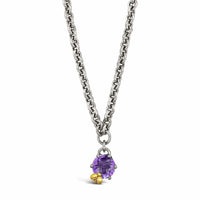 bee necklace with amethyst