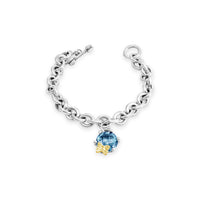 blue topaz butterfly bracelet