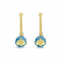 blue topaz dangle earrings