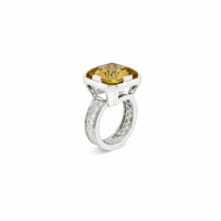 citrine cocktail ring