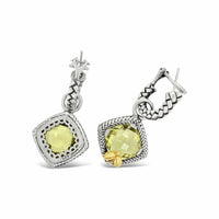 citrine dangle earrings