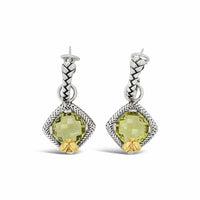 citrine drop earrings