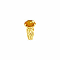citrine ring orange