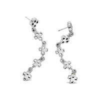 cross dangle earrings