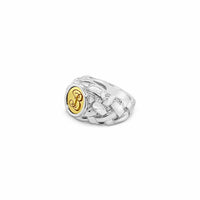 engravable signet ring gold silver