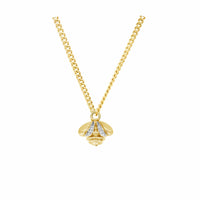 18k Gold Devora Diamond Bee Pendant