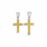 large gold cross pendants