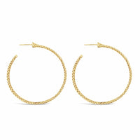 large gold hoop earrings