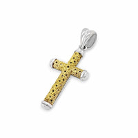 latin cross pendant gold