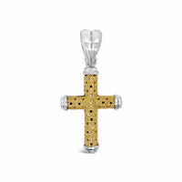 medium christian cross pendant gold