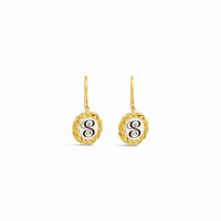 monogram earrings