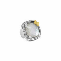 mother of pearl butterfly ring