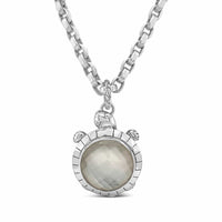 mother of pearl pendant on chain