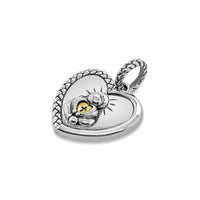 saint valentine pendant silver