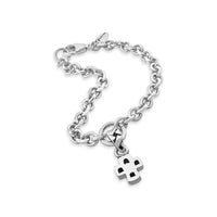 silver cross  bracelet