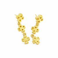 small cross drop earrings small