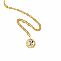 small initial necklace
