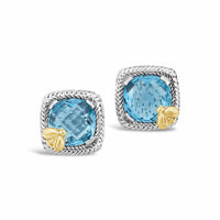 Citrine Earrings |  Trenza Gold Bee Sterling Silver Earrings