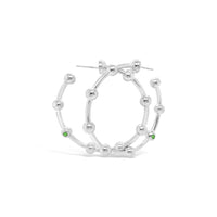 EXTRA LARGE SILVER HOOP EARRINGS